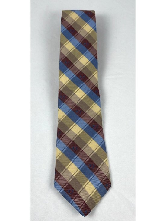 Westbury Collection Other - Vintage Westbury Collection Mens 100% Silk Tie Blue Red Gold Brown 55” USA Made